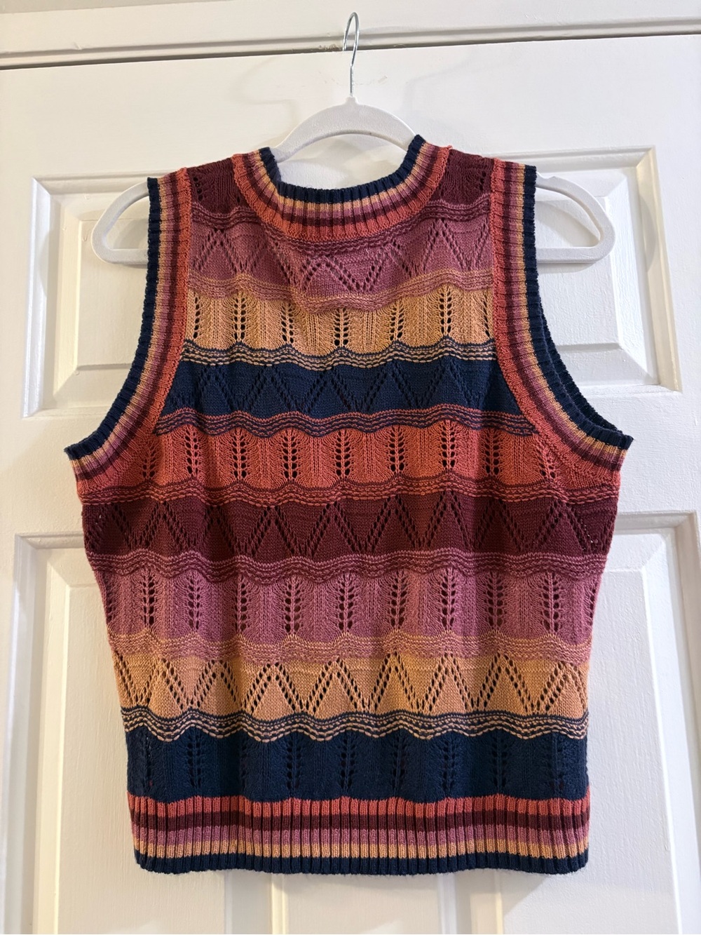 Fashion Nova Multicolor Knit Sleeveless Vest